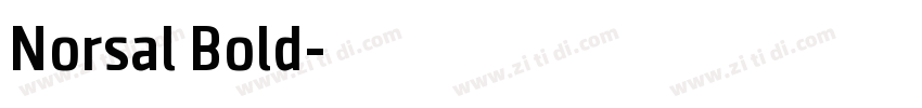 Norsal Bold字体转换